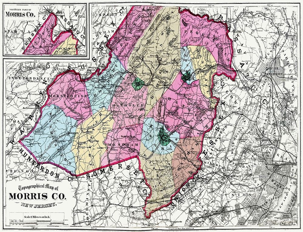 Morris New Jersey - Beers 1872