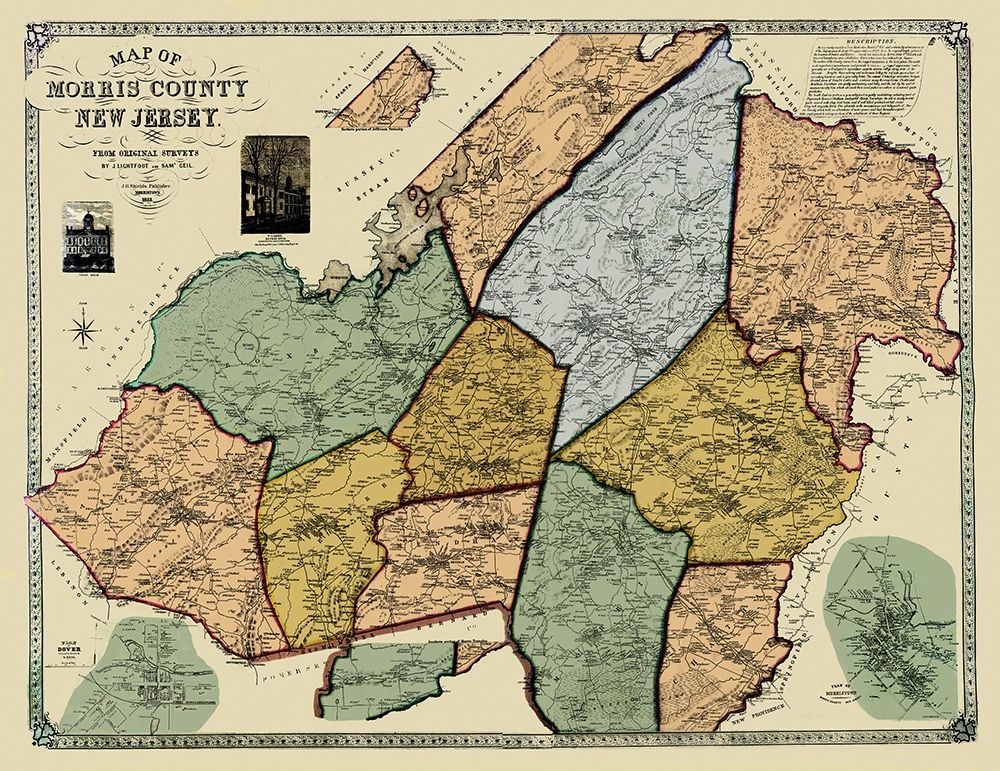 Morris New Jersey Landowner - Shields 1853