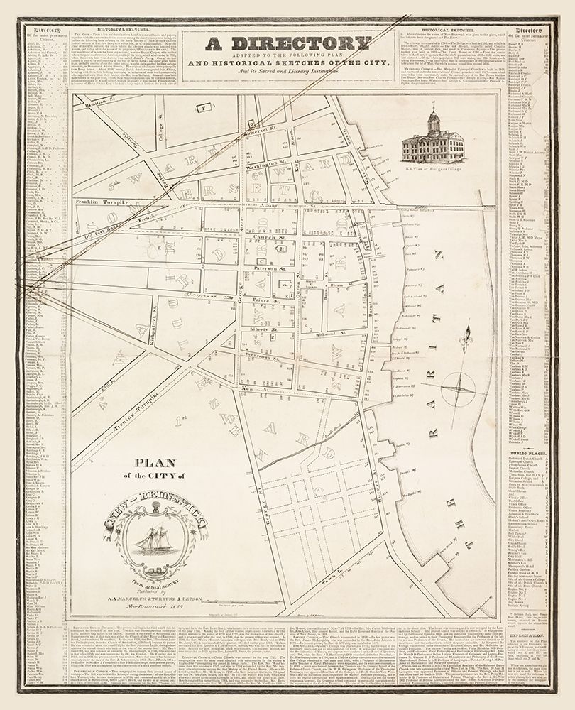New Brunswick New Jersey - Marcelus 1829