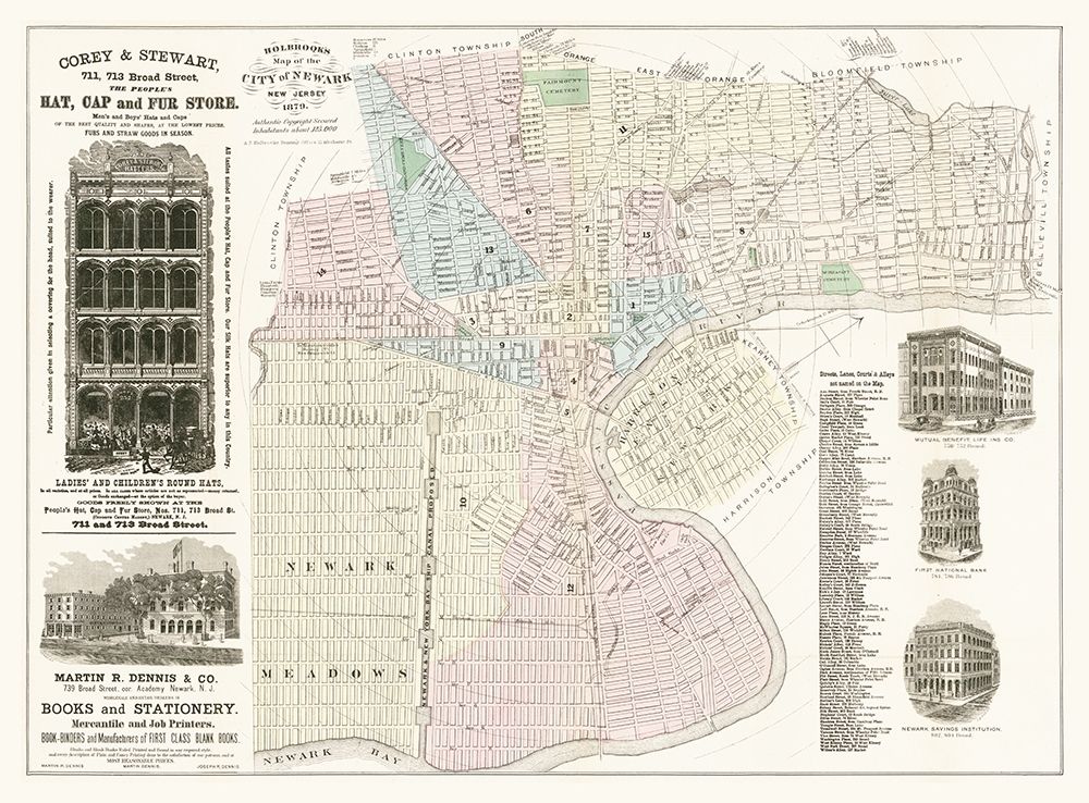 Newark New Jersey - Holbrooks 1879