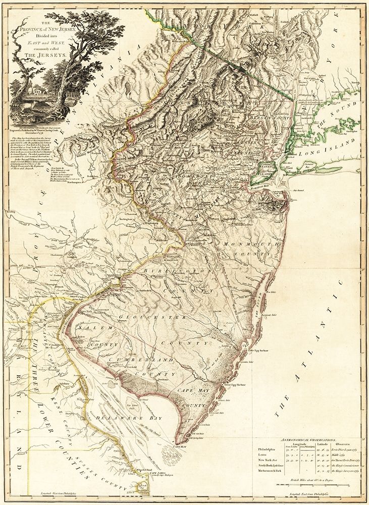 New Jersey - Faden 1778
