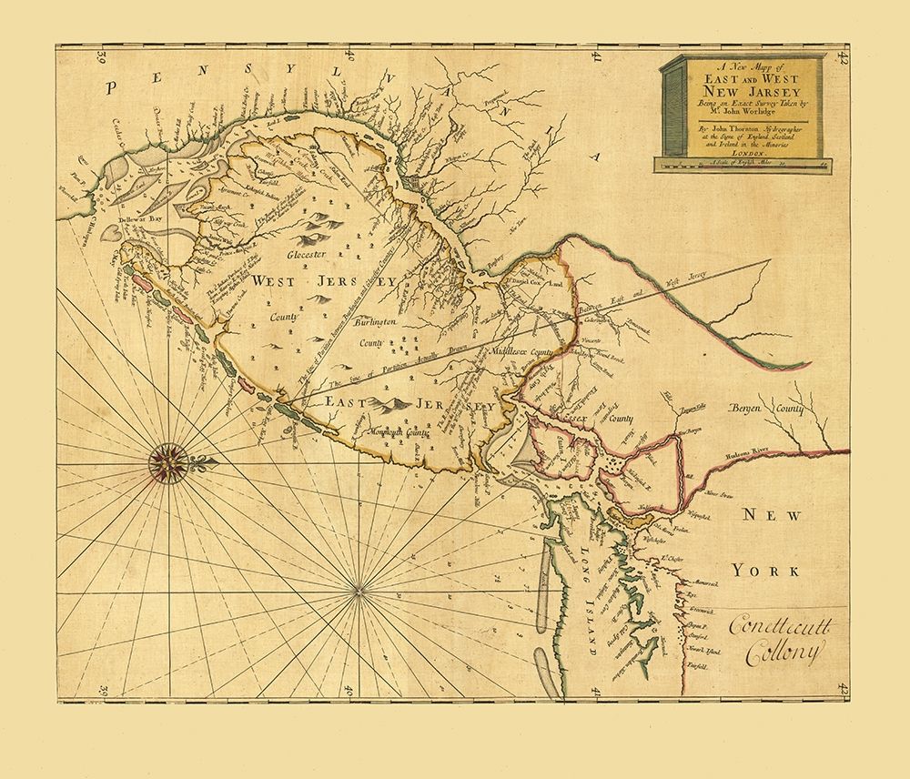 New Jersey - Thornton 1706