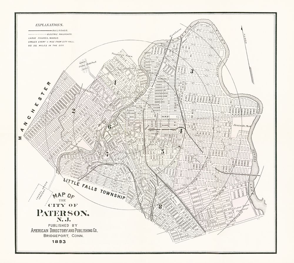 Paterson New Jersey - American Pub Co 1893