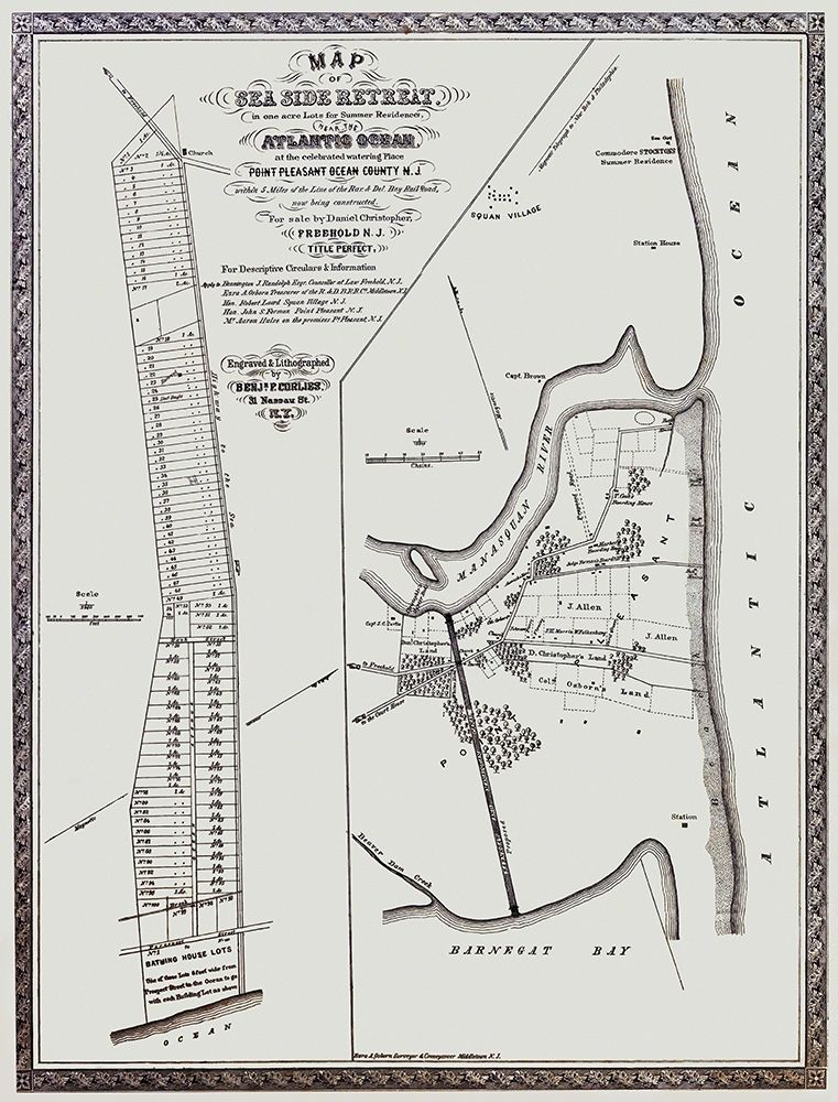 Point Pleasant New Jersey Landowner - Corlies 1858