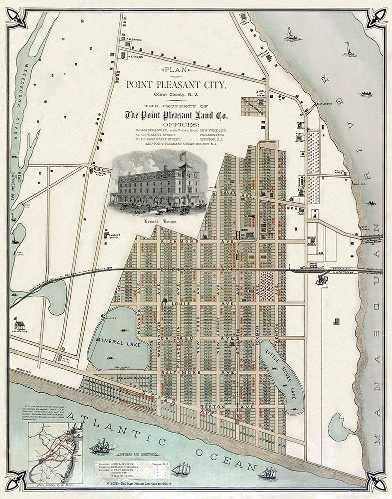 Point Pleasant New Jersey Landowner - 1880