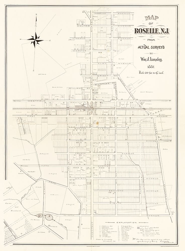 Roselle New Jersey - Lansley 1887