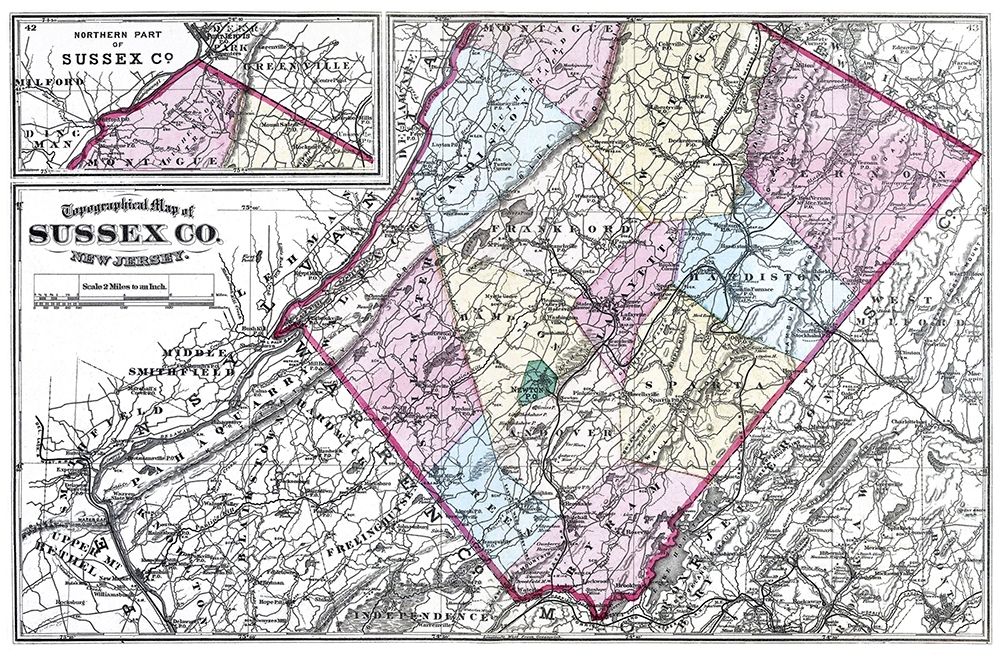 Sussex New Jersey - Beers 1872