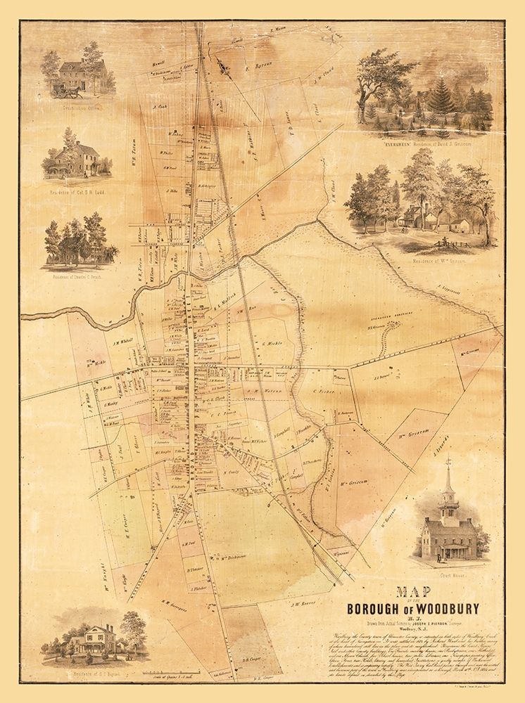 Woodbury New Jersey - Pierson 1854