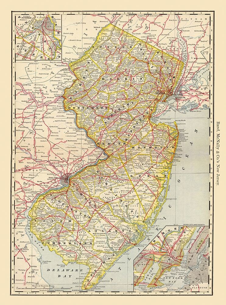 New Jersey - Rand McNally 1879