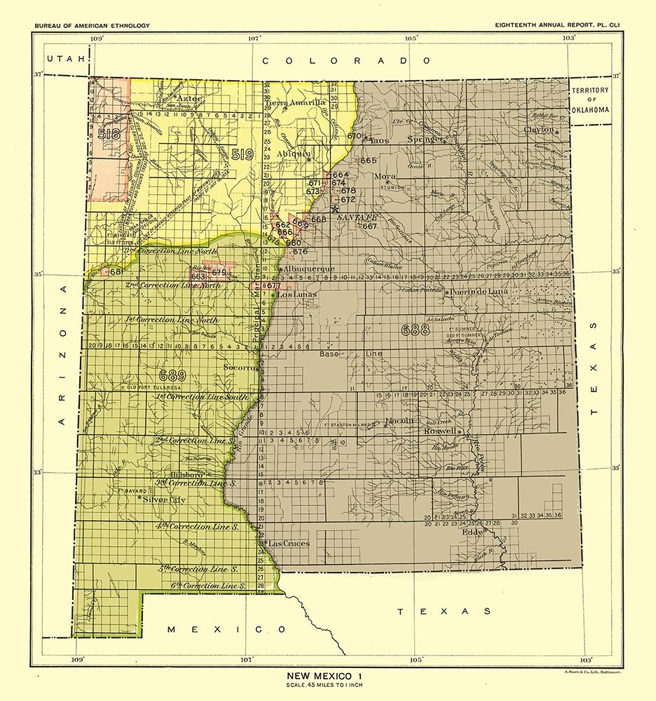 New Mexico - Hoen 1896