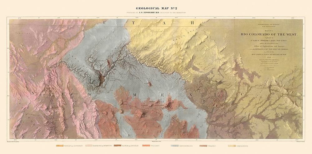 Rio Colorado of the West New - Floyd 1858