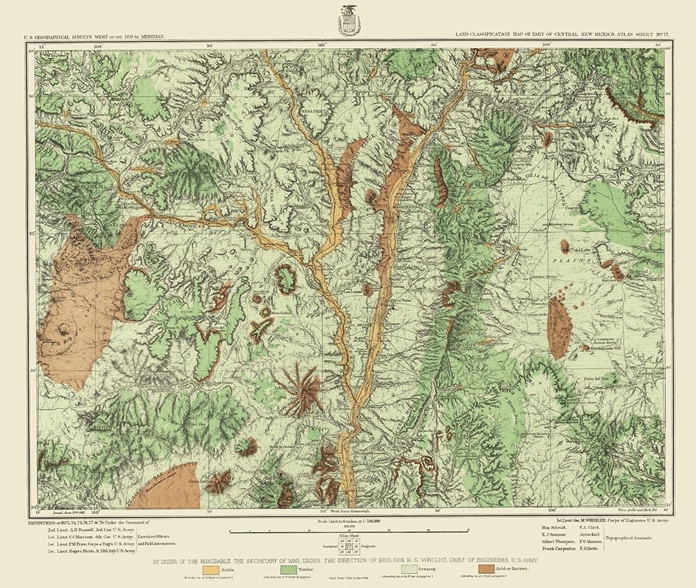 Central New Mexico Land Classification Sheet