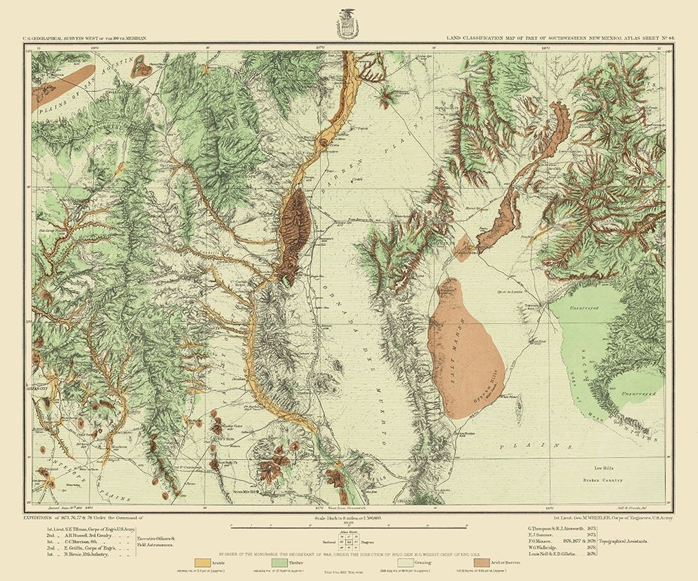 Southwest New Mexico Land Classification Sheet