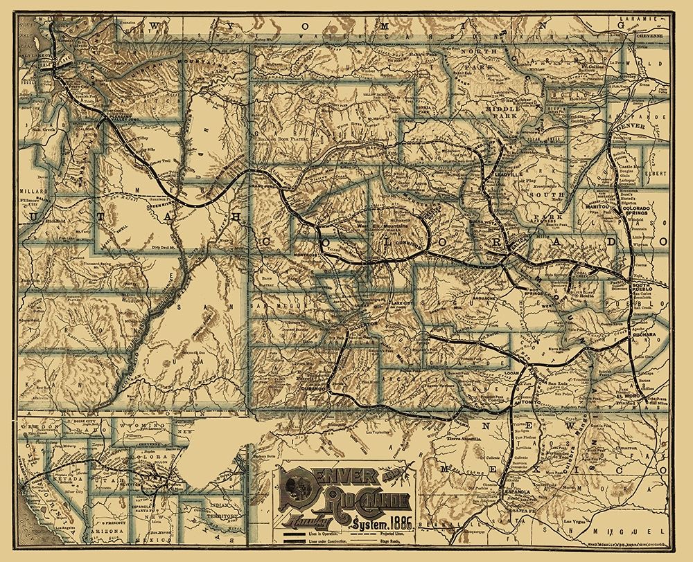 Denver and Rio Grande Railway 1886