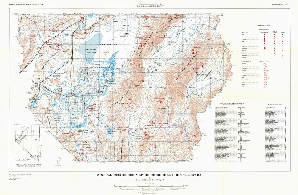Churchill County Mineral Resources NV