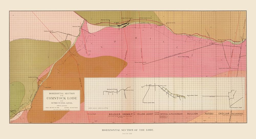 Comstock Lode Sutro Tunnel South Geology NV