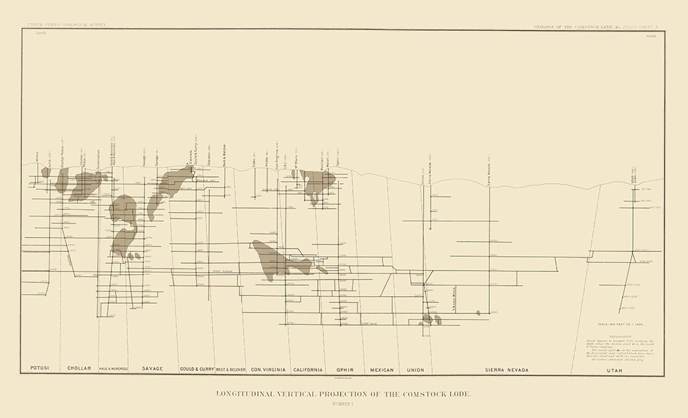 Comstock Lode Vertical Projection 1 Nevada