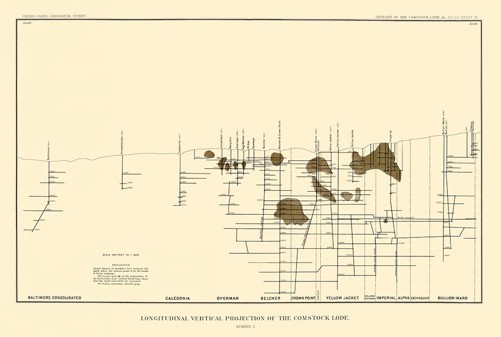Comstock Lode Vertical Projection 2 Nevada