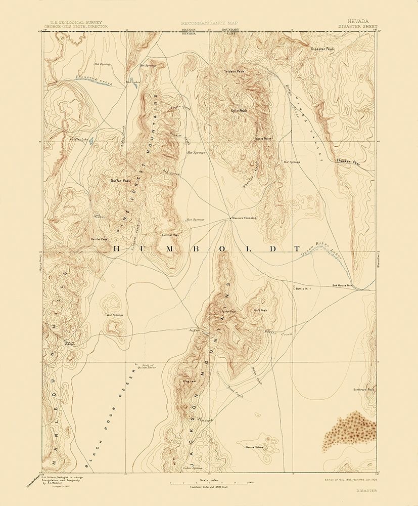 Disaster Nevada Sheet - USGS 1893