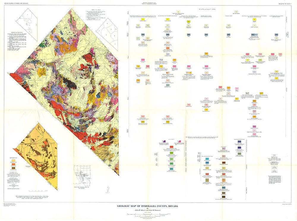 Esmeralda County Nevada Mines - Albers 1945