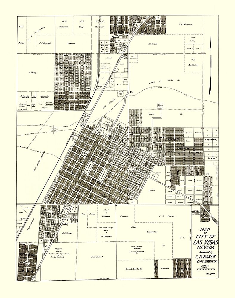 Las Vegas Nevada Landowner - Baker 1940