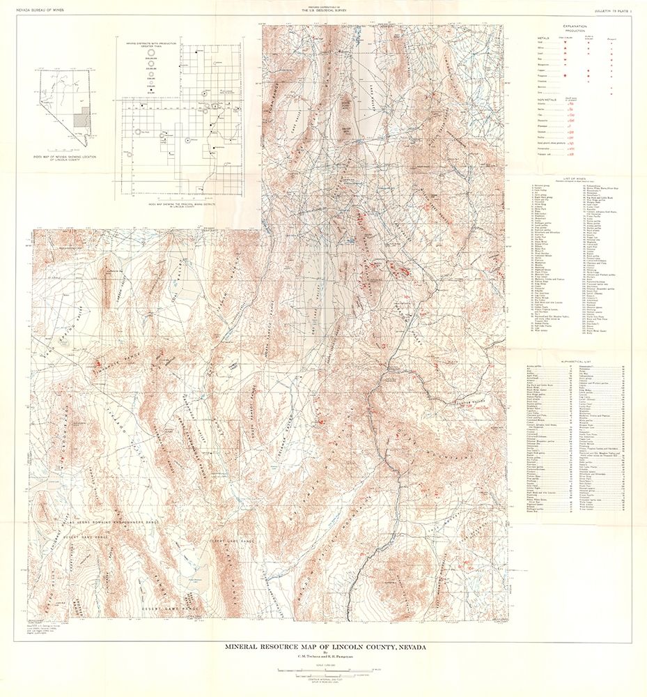 Lincoln County Minerals Nevada Mines - Tschanz