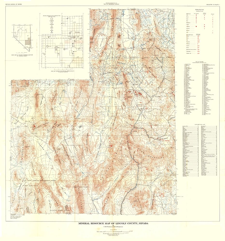 Lincoln County Minerals Nevada Mines - Tschanz
