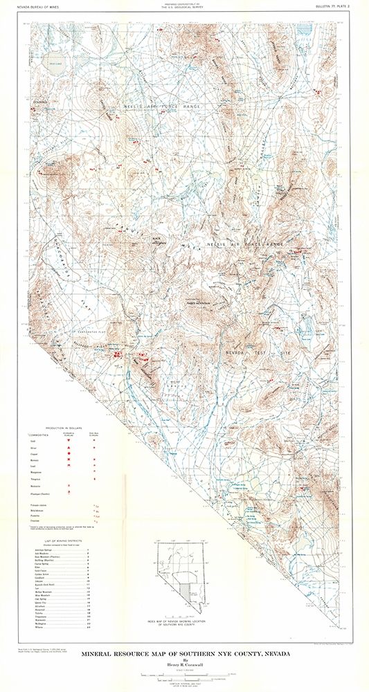 Southern Nye County Minerals NV Mines