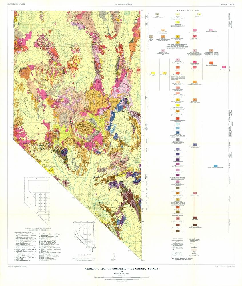 S Nye County  NV Mines - Cornwall  1967