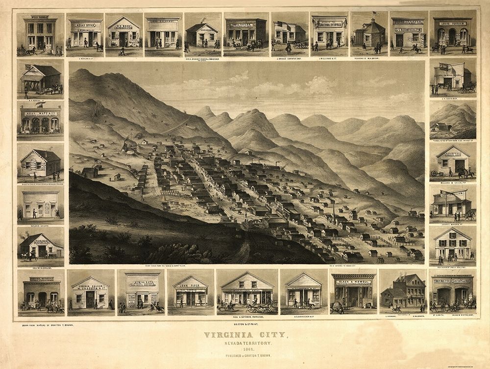 Virginia City Nevada - Kuchel 1861
