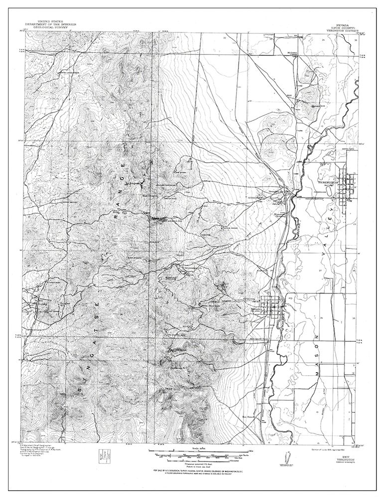 Yerington District Nevada - USGS 1915