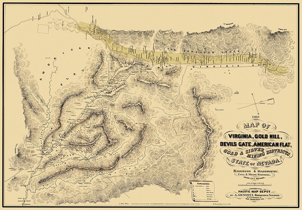 Gold Silver Mining Districts Nevada