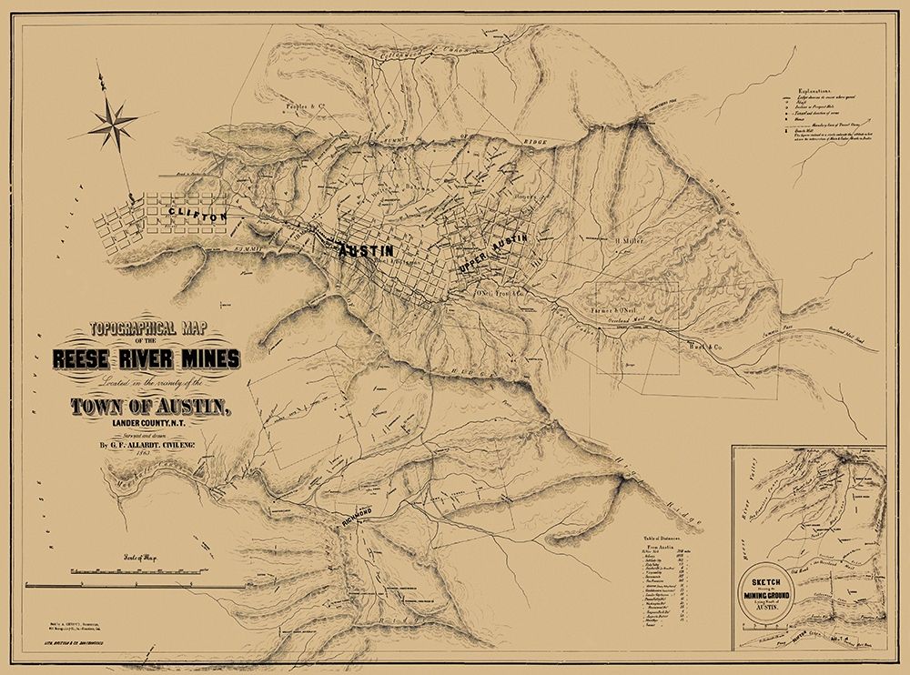 Austin Reese River Mine District Nevada