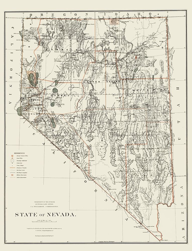 Nevada - USGLO 1879