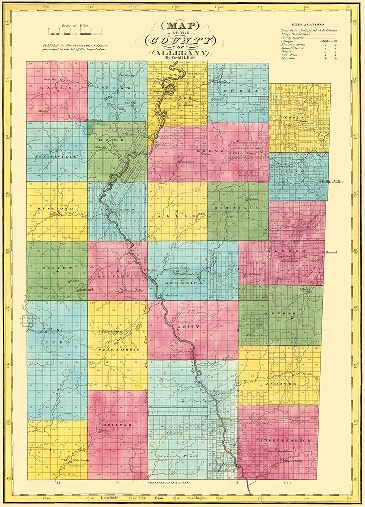 Allegany New York - Burr 1829