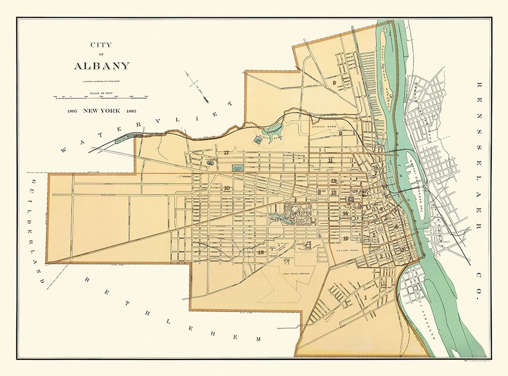 Albany New York - Andrews 1895