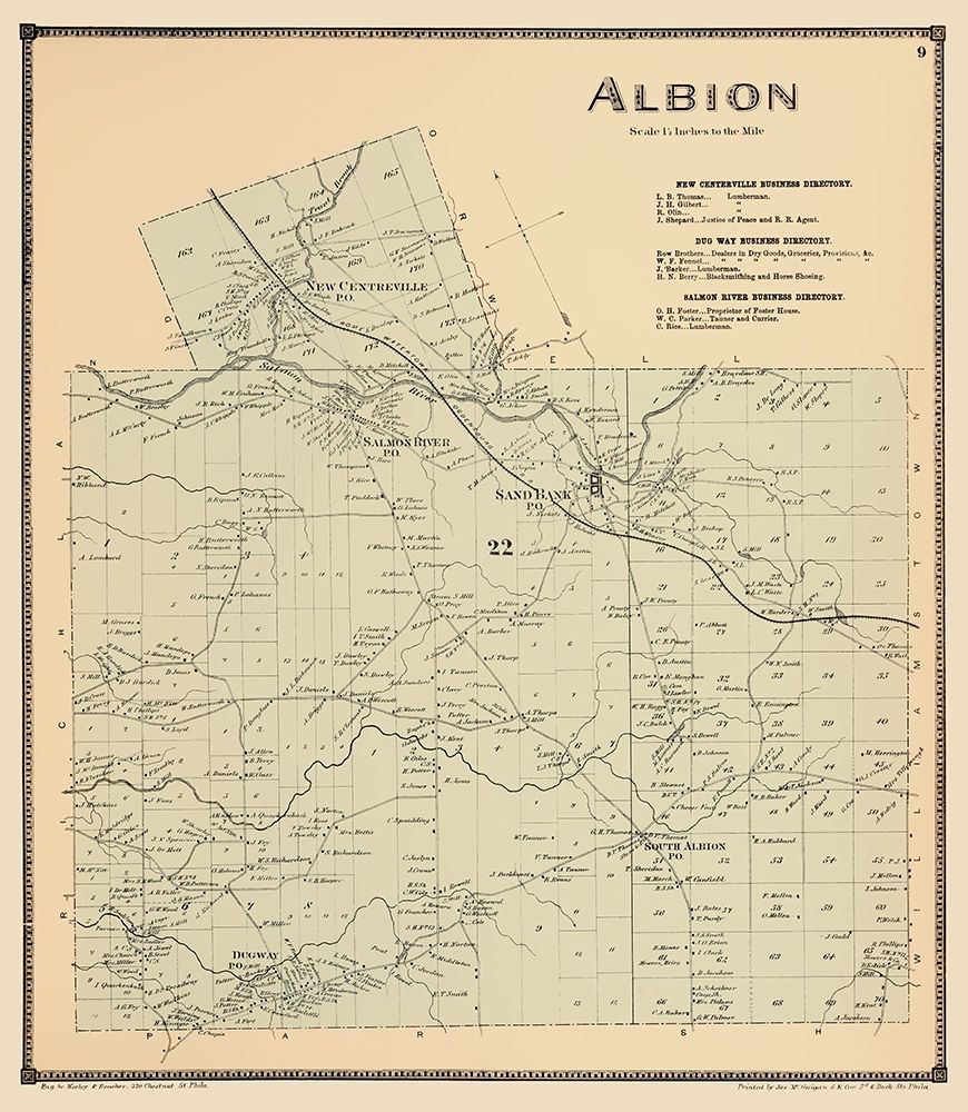 Albion New York Landowner - Stone 1867
