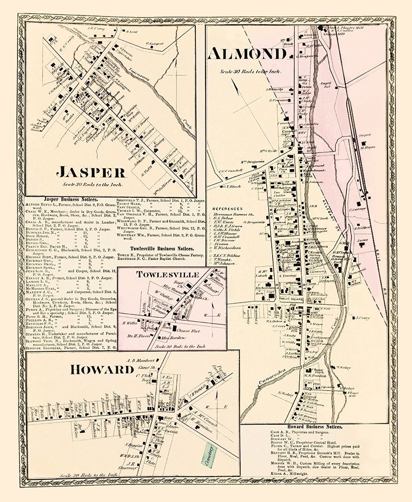 Jasper, Almond, Townsville, Howard New York