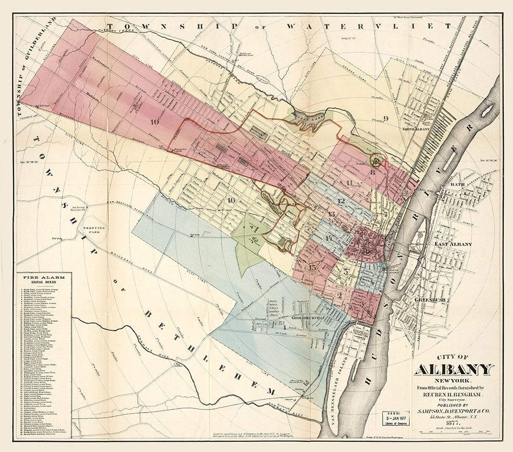 Albany New York - Bingham 1877