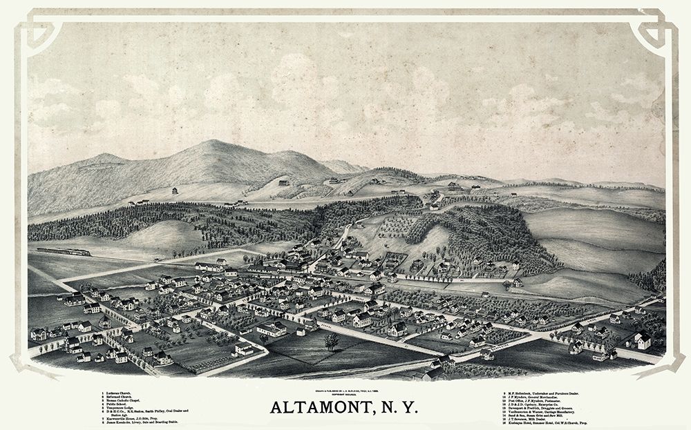 Altamont New York - Burleigh 1889