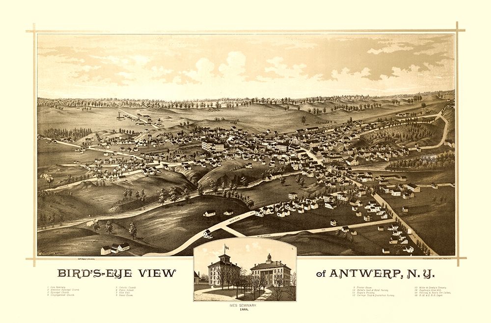 Antwerp New York - Burleigh 1888