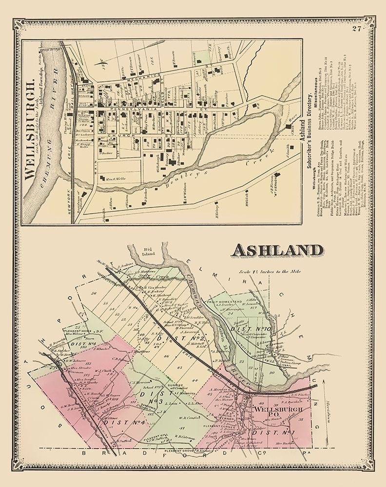 Ashland New York - Beers 1869