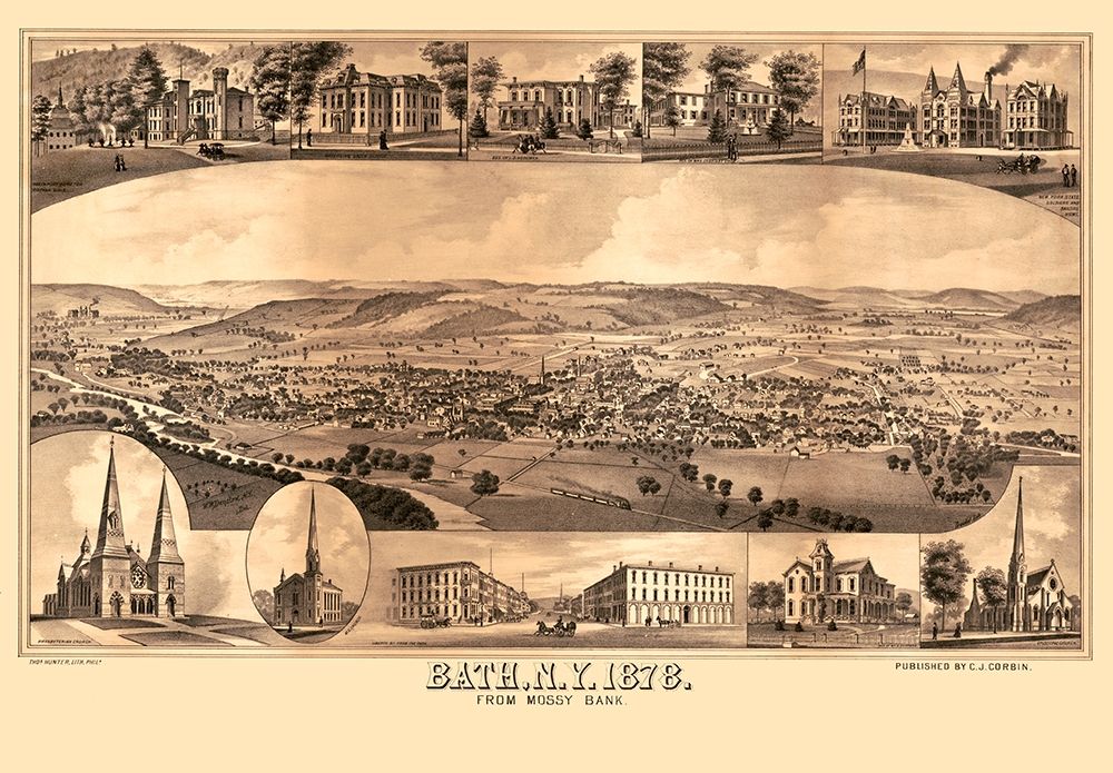 Bath New York - Corbin 1878