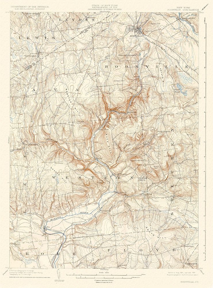 Boonville New York Quad - USGS 1904