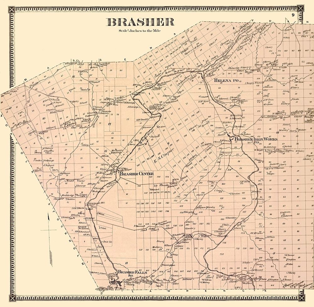 Brasher New York Landowner - Stone 1865