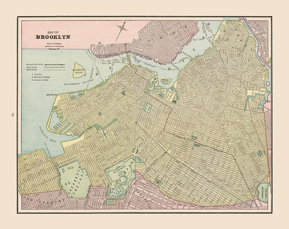 Brooklyn  New York - Cram 1892