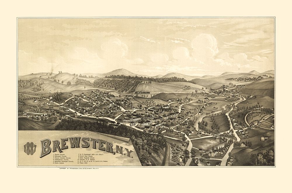 Brewster New York - Burleigh 1887