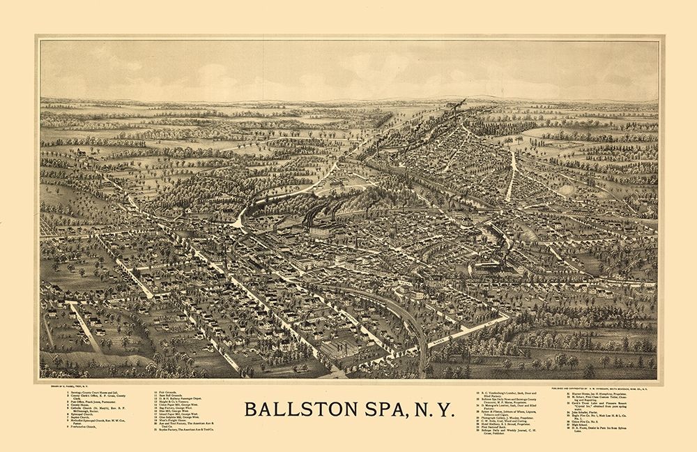 Ballston Spa New York - Fausel 1890