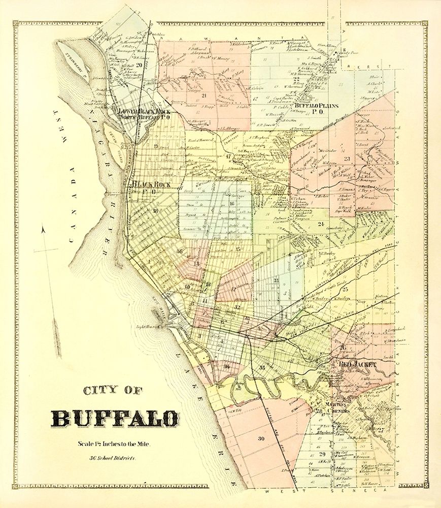 Buffalo New York Landowner - Stone 1866