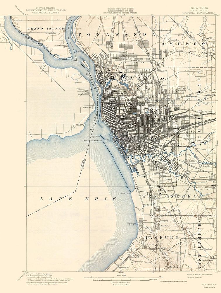 Buffalo New York Quad - USGS 1901